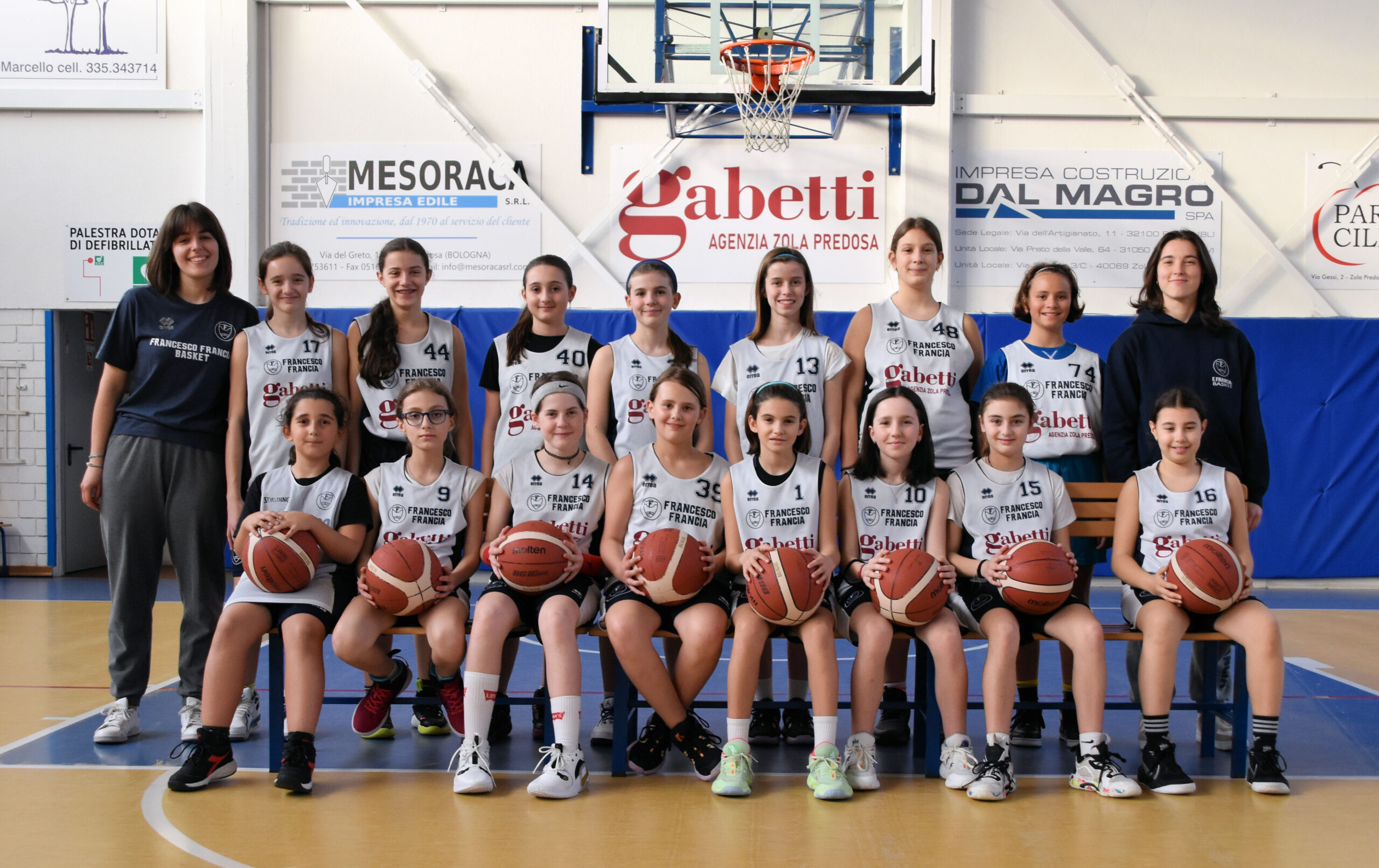Squadra Esordienti  Femminile - Francesco Francia Basket