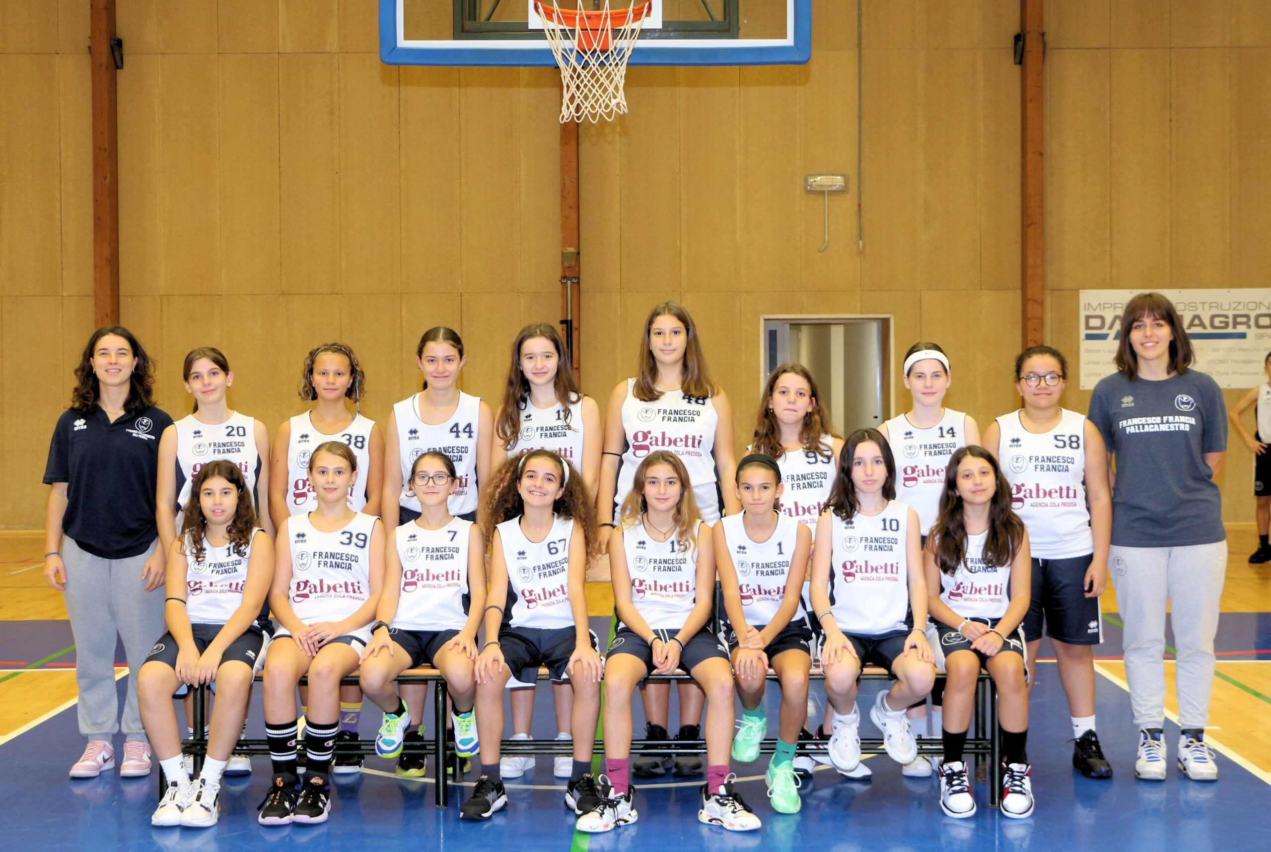 Squadra Under13 Femminile - Francesco Francia Basket