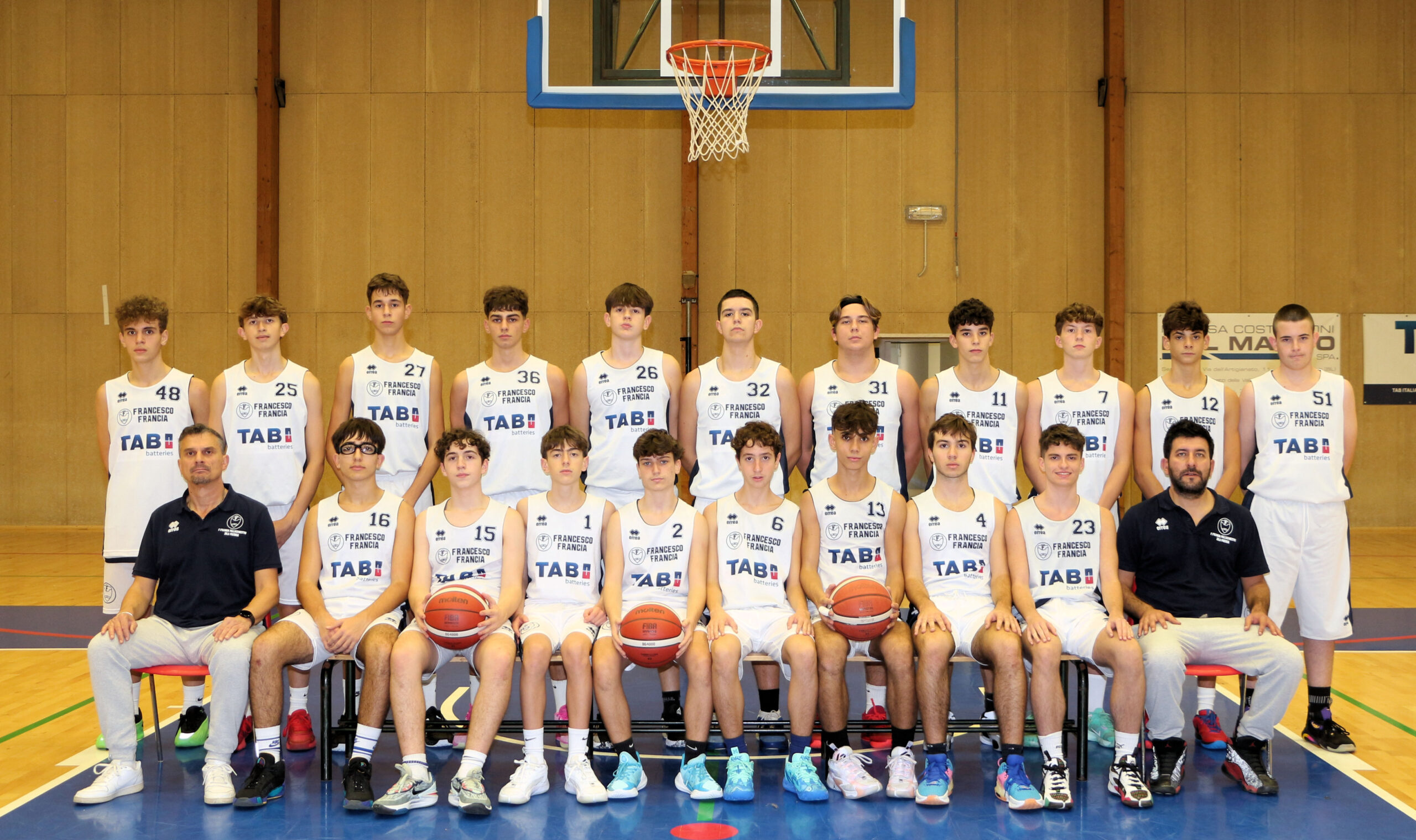 Squadra Under17 Silver Bianco - Francesco Francia Basket